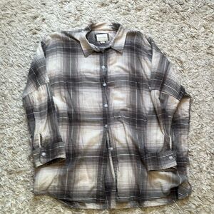 aeo Oversized Flannel